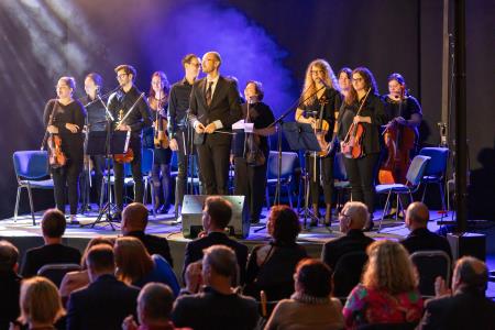 Godalna zasedba Simfoničnega orkestra Domžale - Kamnik, foto: Rok Majhenič 